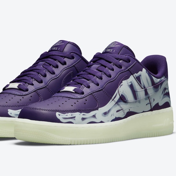 Nike Other - Nike Air Force 1 QS Halloween Purple Skeleton (2021) CU8067 500